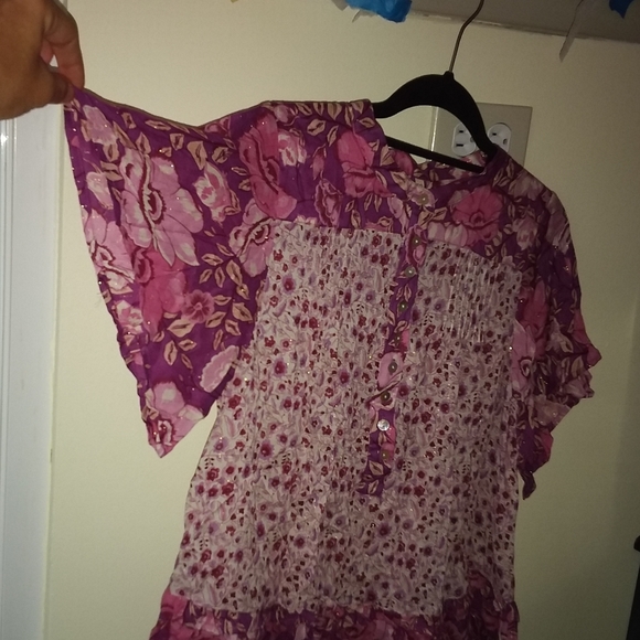 BNWT Sample Spell Winona blouse in berry S one-off - Picture 4 of 8